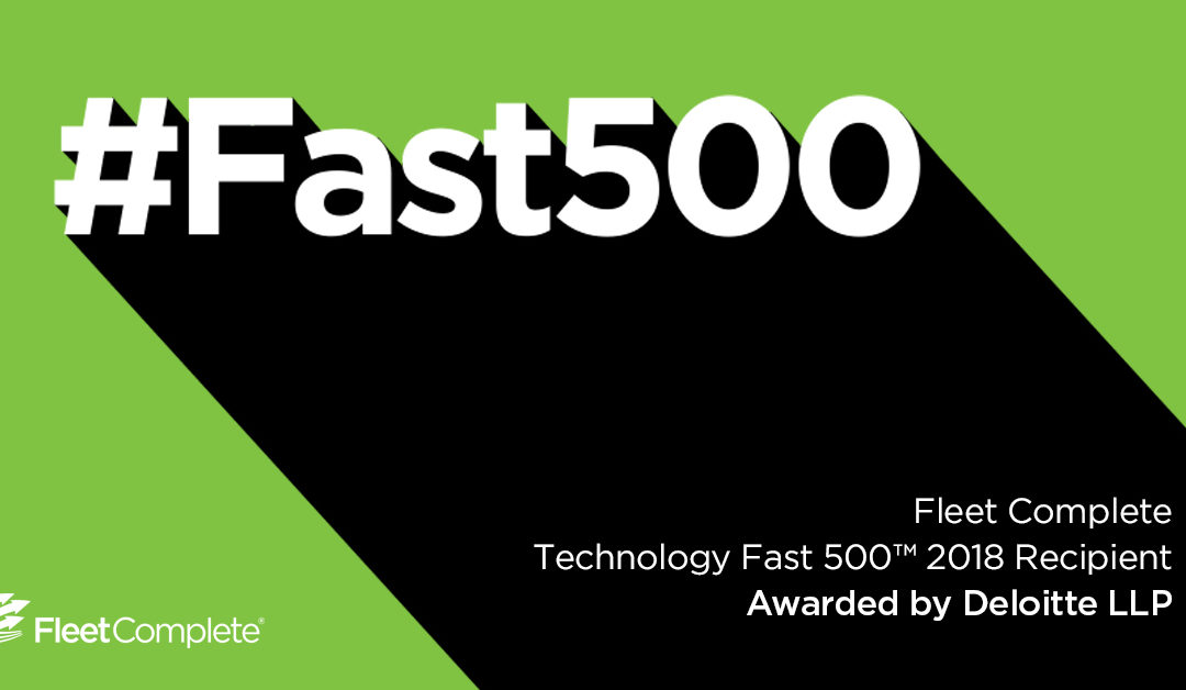 Fleet Complete tarp Deloitte Technology Fast 500 laimėtojų pažangiausių inovacijų ir spartaus augimo dėka